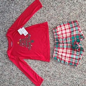 JAMMIES FOR FAMILIES GIRLS 2 PIECE "FUN LOVE FAMILY TOGETHER " SIZE XS 6/6X